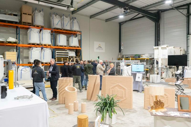 Visitors at the 3D Days 2026 exhibition and site tour
