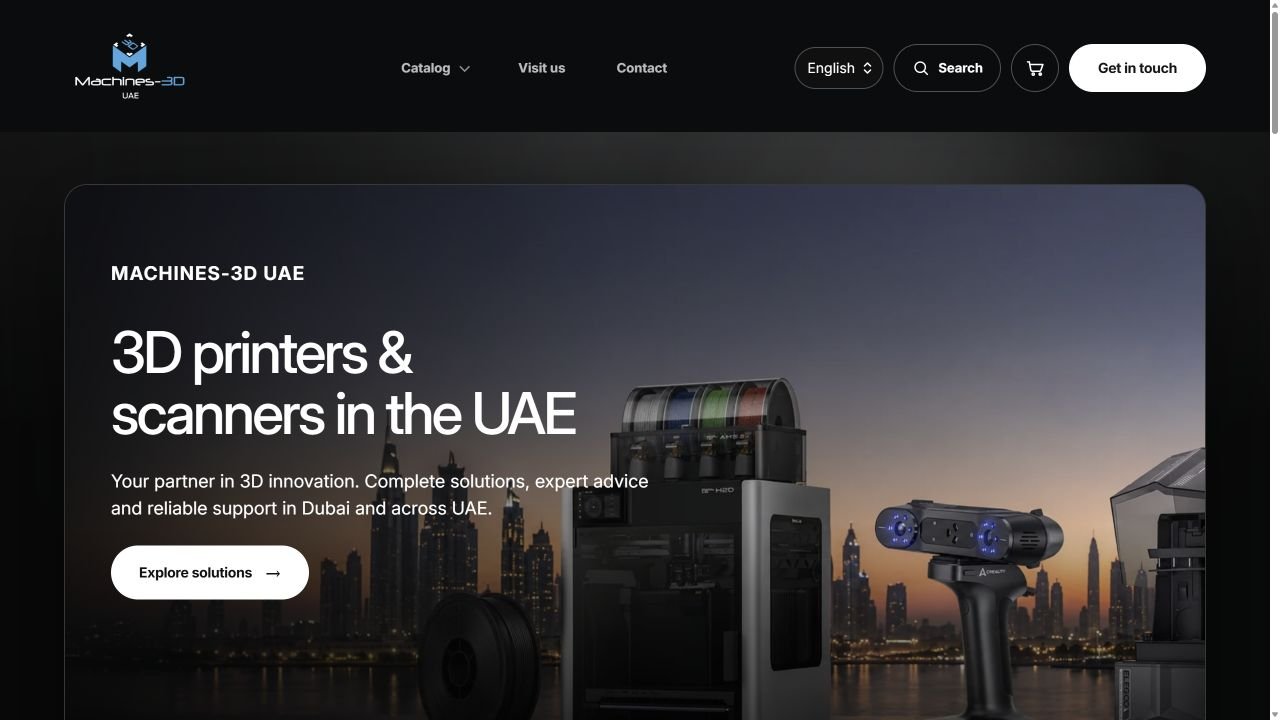 Machines-3D website in English